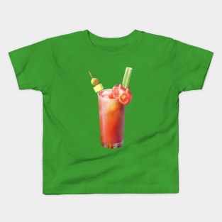 Bloody Mary Cocktail Kids T-Shirt